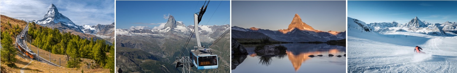 Zermatt Bergdorf Matterhorn, Weisshorn, Monte Rosa, top 10 Attraktionen, Monte Cervo Hotel Resort mit Tunnelrutsche von GTSM